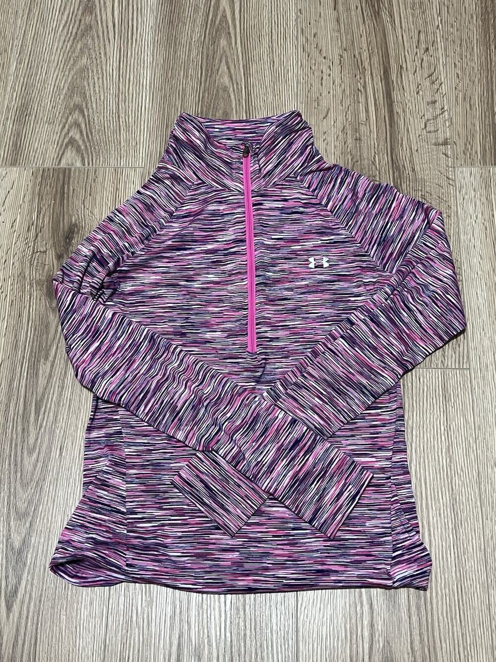 Under Armour Women's Slim Fitted Turtleneck Purple Long Sleeved Size XS (A02)